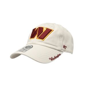 Women's '47 White Washington Commanders Ballpark Clean Up Adjustable Hat